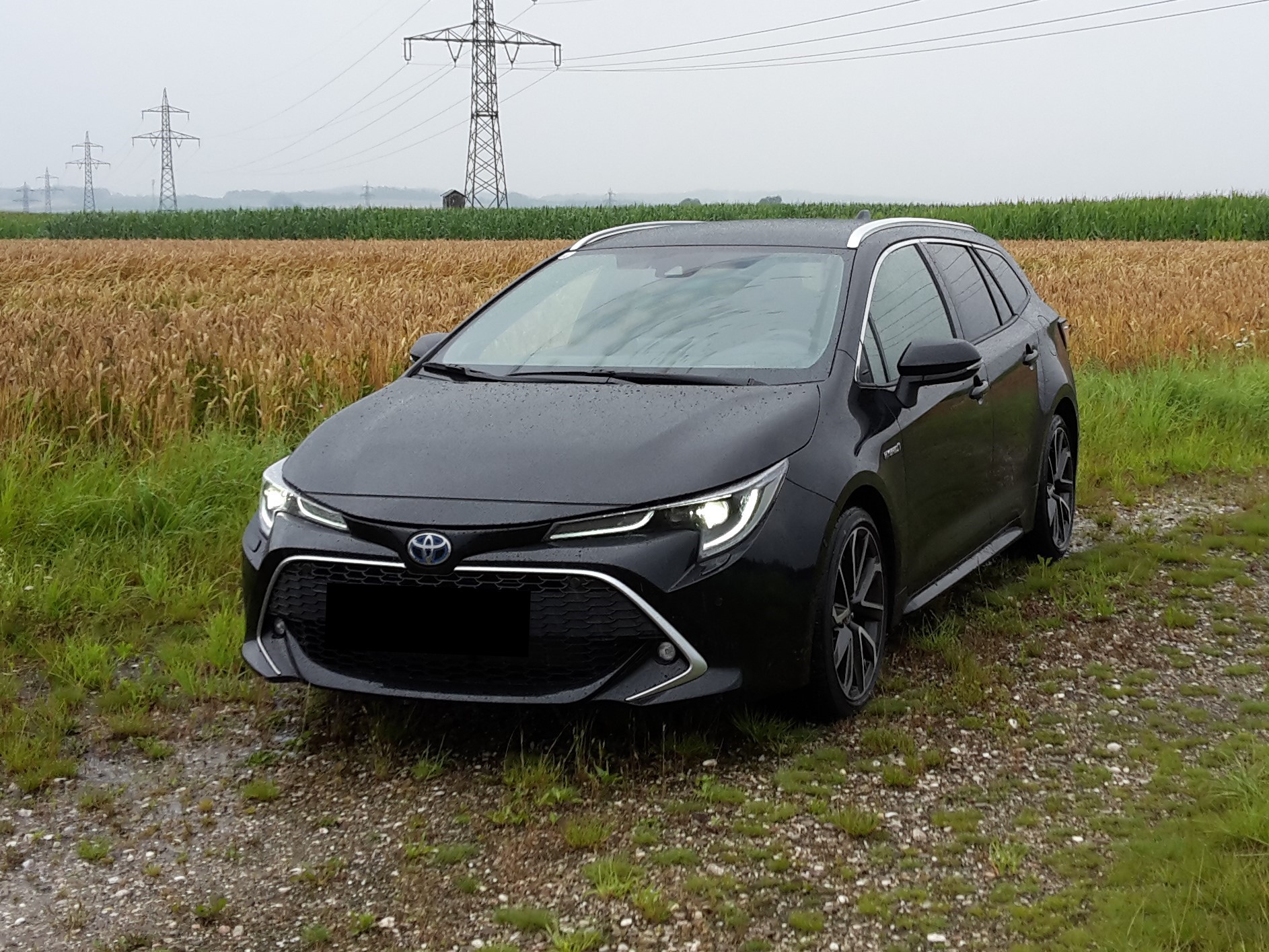 Corolla bei Regen